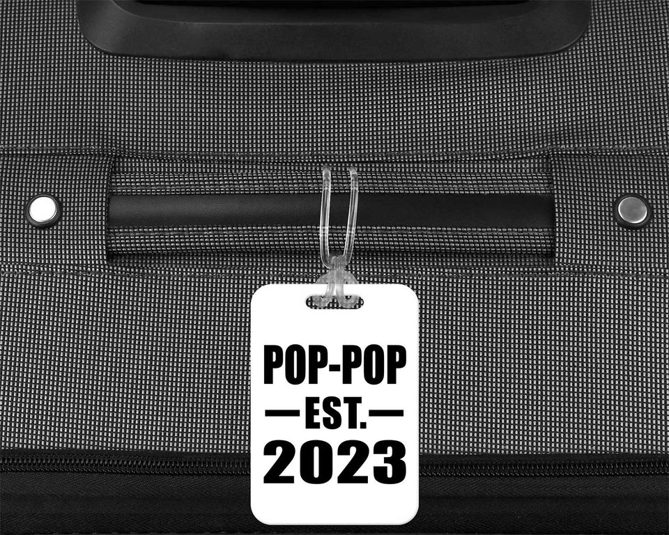 Pop-Pop Established EST. 2023 - Luggage Bag Tag