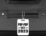 Pop-Pop Established EST. 2023 - Luggage Bag Tag