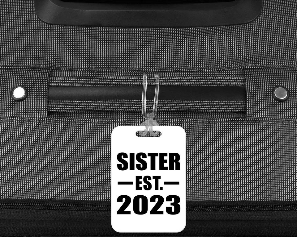 Sister Established EST. 2023 - Luggage Bag Tag