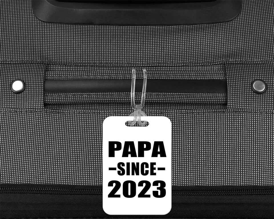 Papa Since 2023 - Luggage Bag Tag