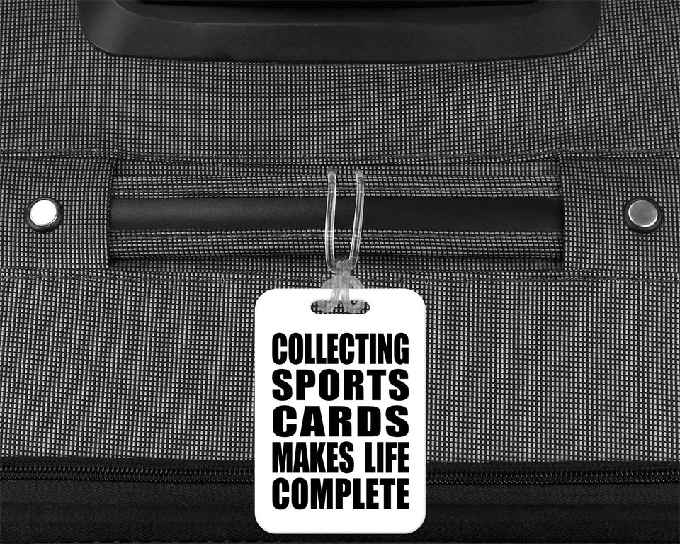 Collecting Sports Cards Makes Life Complete - Luggage Bag Tag