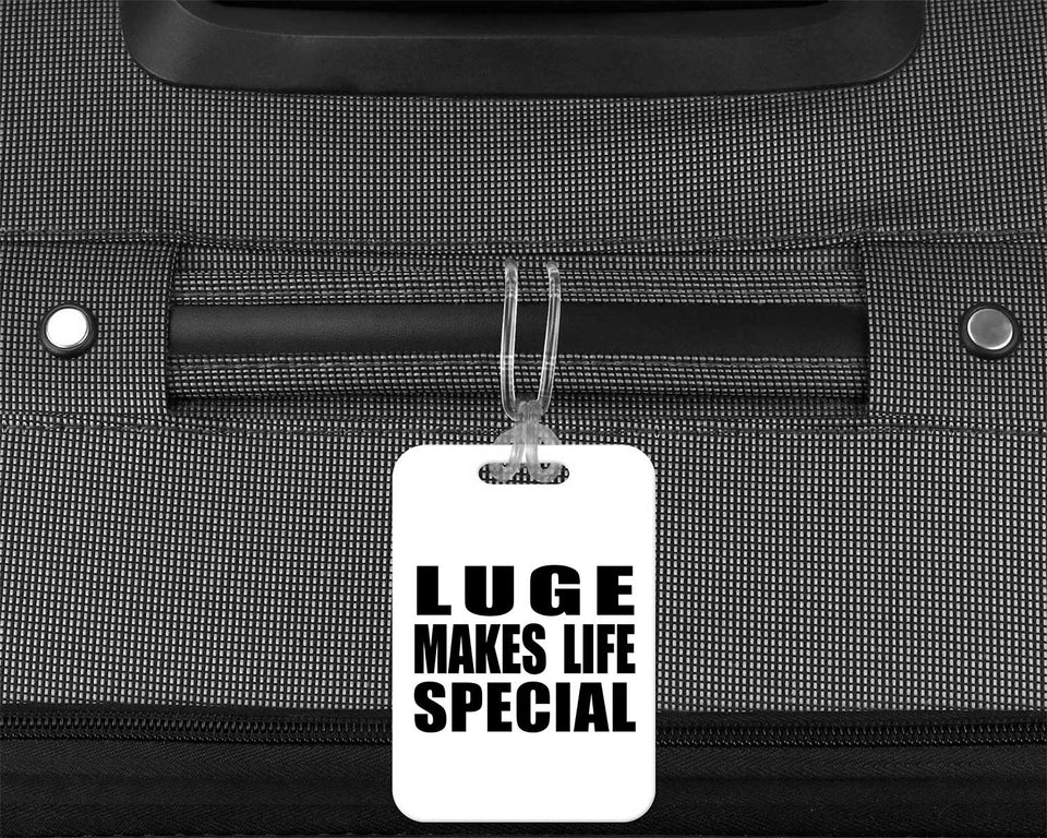 Luge Makes Life Special - Luggage Bag Tag