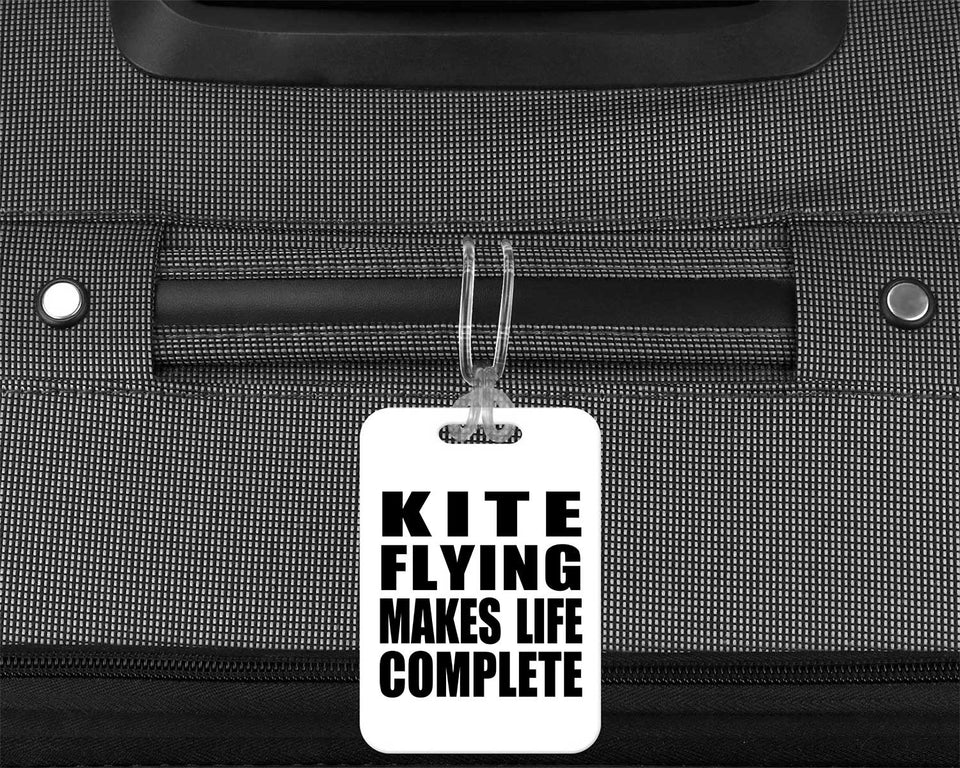 Kite Flying Makes Life Complete - Luggage Bag Tag