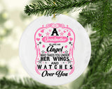 Grandmother Is Like An Angel Takes You Under Her Wings - Circle Ornament
