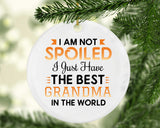 I Am Not Spoiled I Just Have The Best Grandma In The World - Circle Ornament
