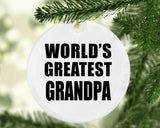 World's Greatest Grandpa - Circle Ornament