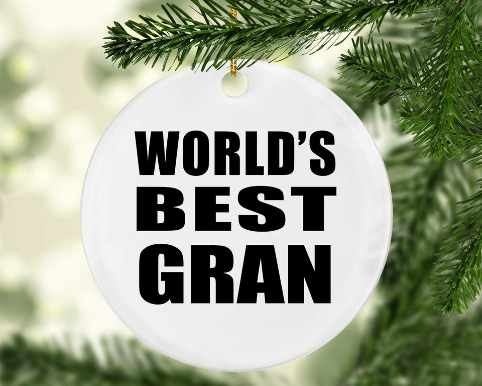 World's Best Gran - Circle Ornament