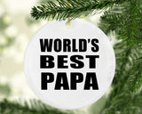 World's Best Papa (Grandpa) - Circle Ornament