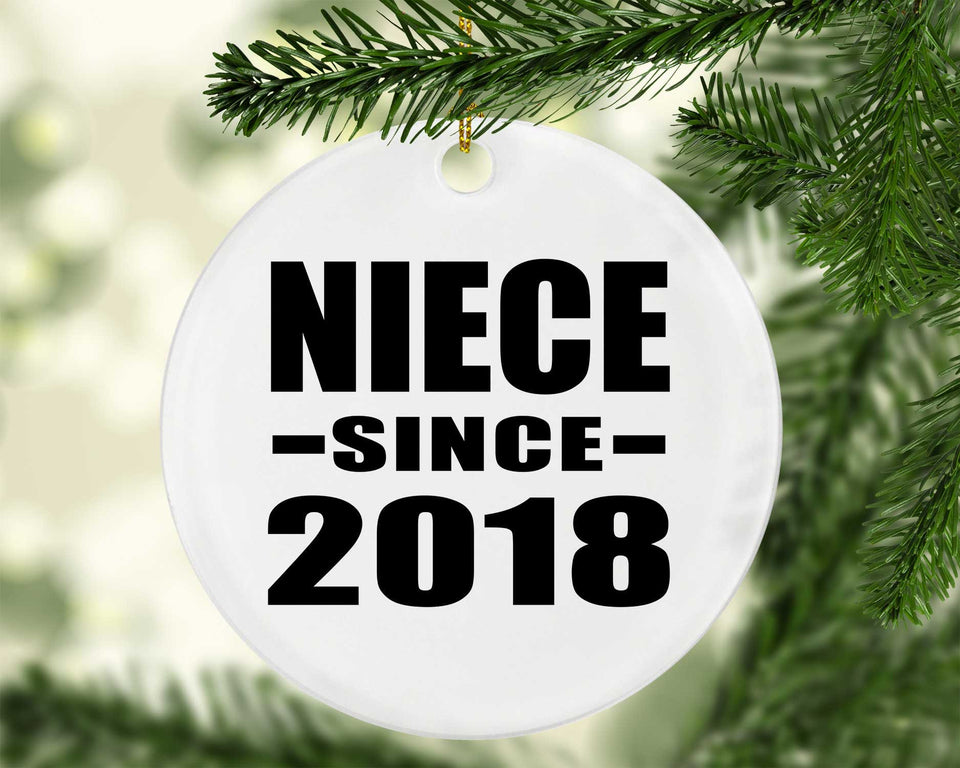 Niece Since 2018 - Circle Ornament