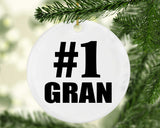 Number One #1 Gran - Circle Ornament