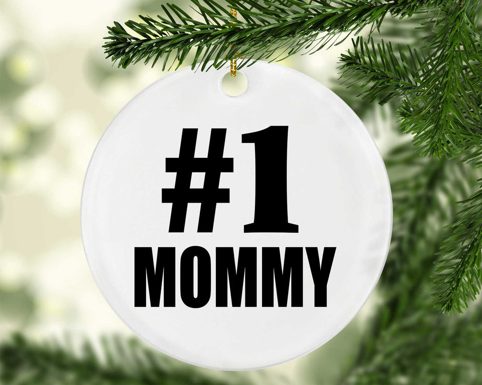 Number One #1 Mommy - Circle Ornament