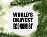 World's Okayest Economist - Circle Ornament