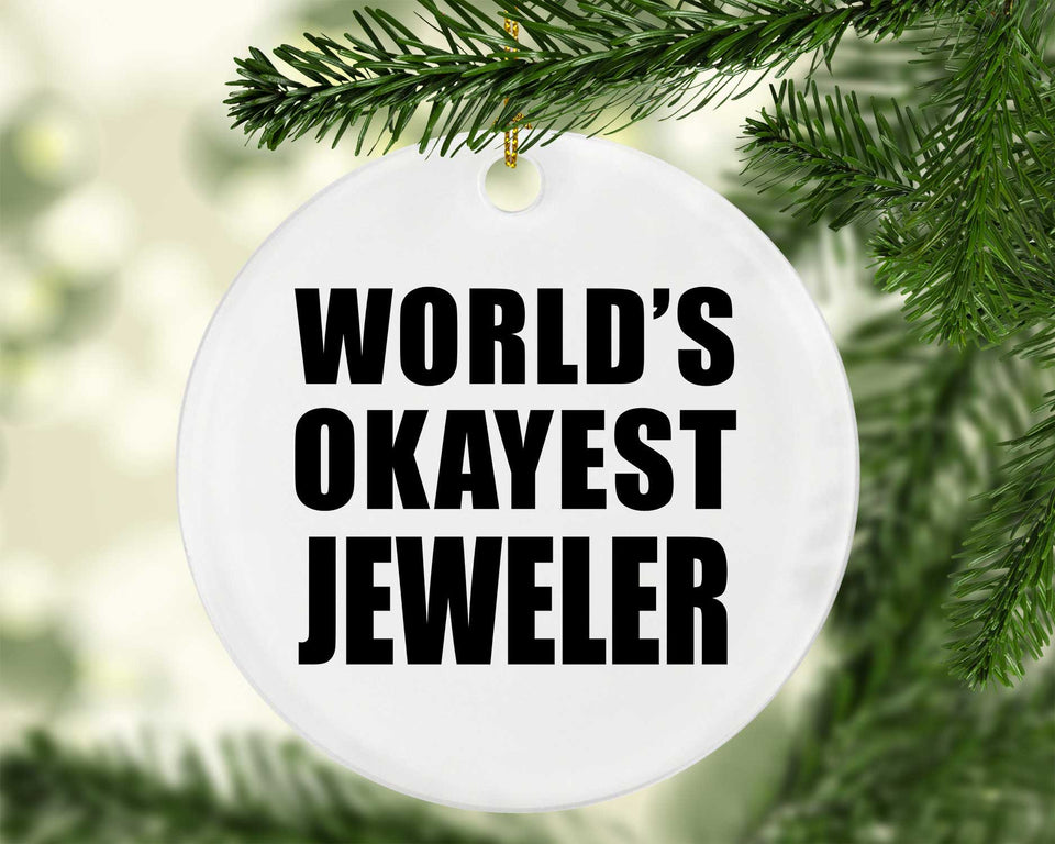 World's Okayest Jeweler - Circle Ornament
