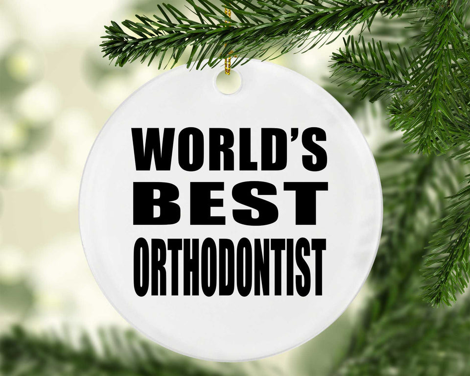 World's Best Orthodontist - Circle Ornament