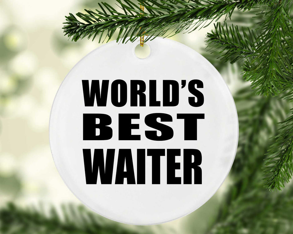World's Best Waiter - Circle Ornament