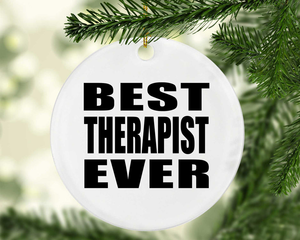 Best Therapist Ever - Circle Ornament