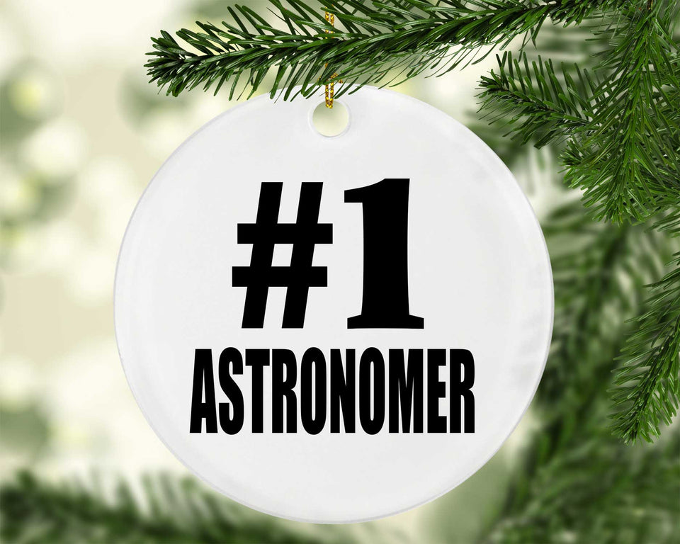 Number One #1 Astronomer - Circle Ornament