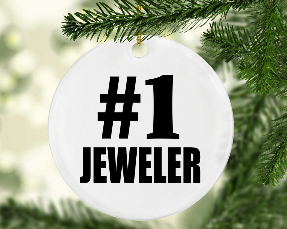 Number One #1 Jeweler - Circle Ornament