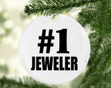 Number One #1 Jeweler - Circle Ornament