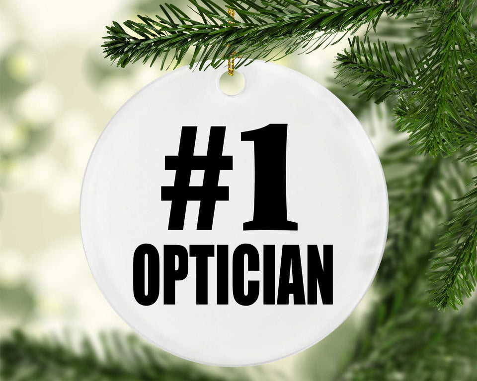 Number One #1 Optician - Circle Ornament