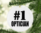Number One #1 Optician - Circle Ornament