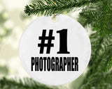 Number One #1 Photographer - Circle Ornament
