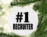 Number One #1 Recruiter - Circle Ornament