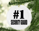 Number One #1 Security Guard - Circle Ornament