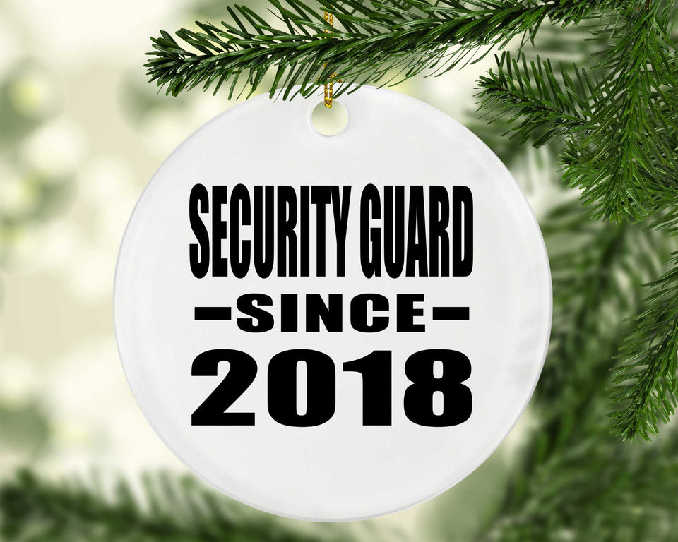 Security Guard Since 2018 - Circle Ornament