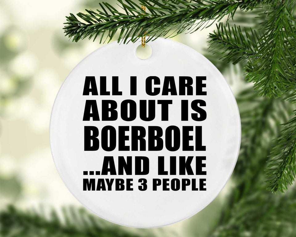 All I Care About Is Boerboel - Circle Ornament