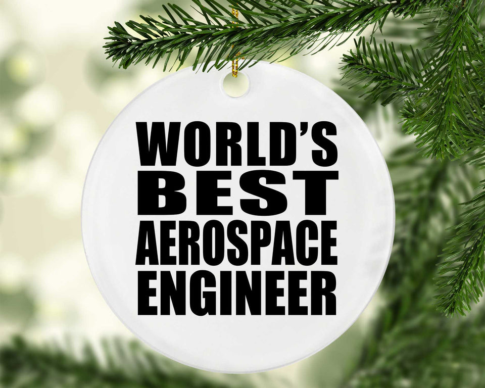 World's Best Aerospace Engineer - Circle Ornament