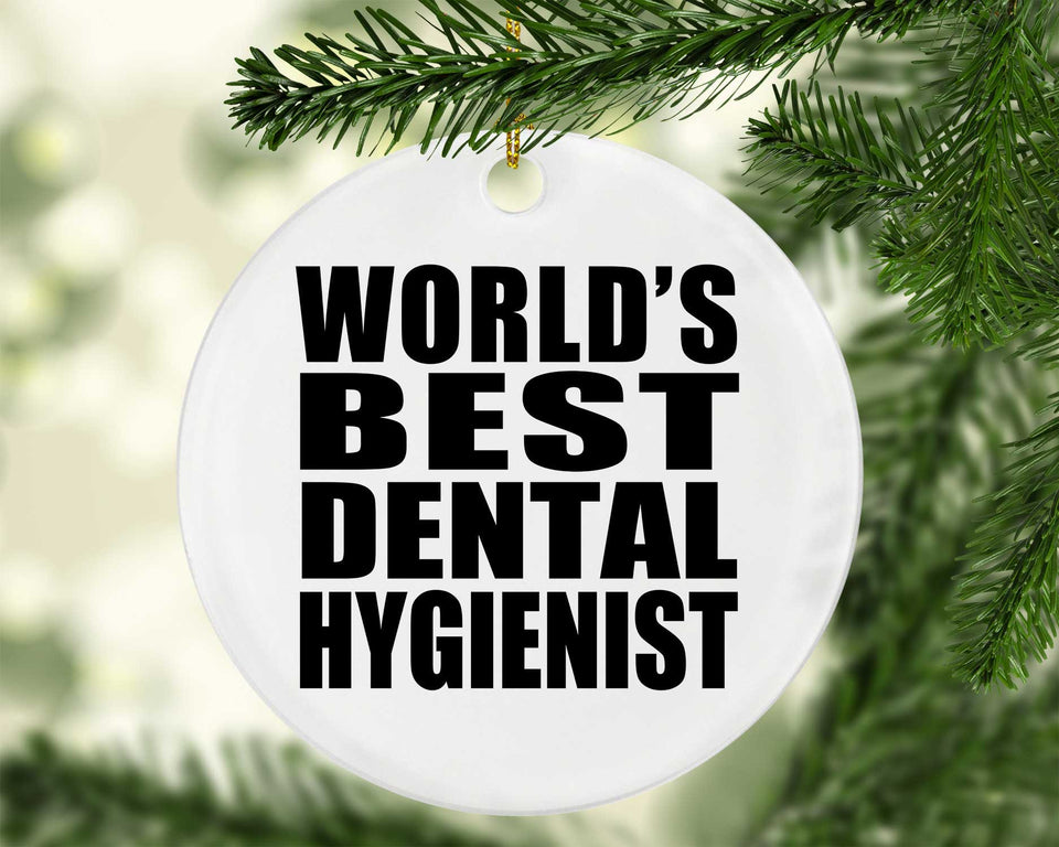 World's Best Dental Hygienist - Circle Ornament