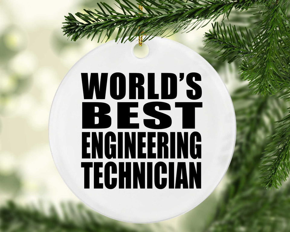 World's Best Engineering Technician - Circle Ornament