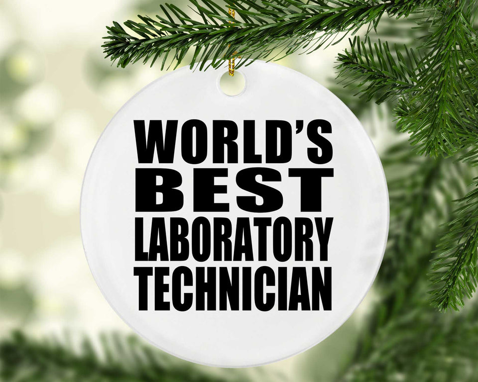 World's Best Laboratory Technician - Circle Ornament