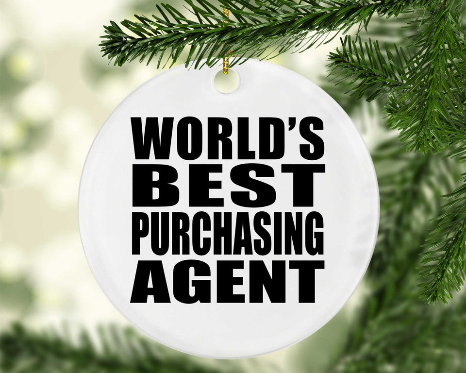 World's Best Purchasing Agent - Circle Ornament