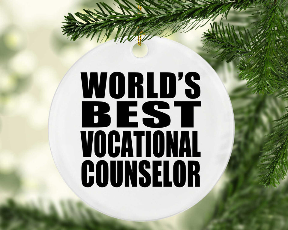 World's Best Vocational Counselor - Circle Ornament