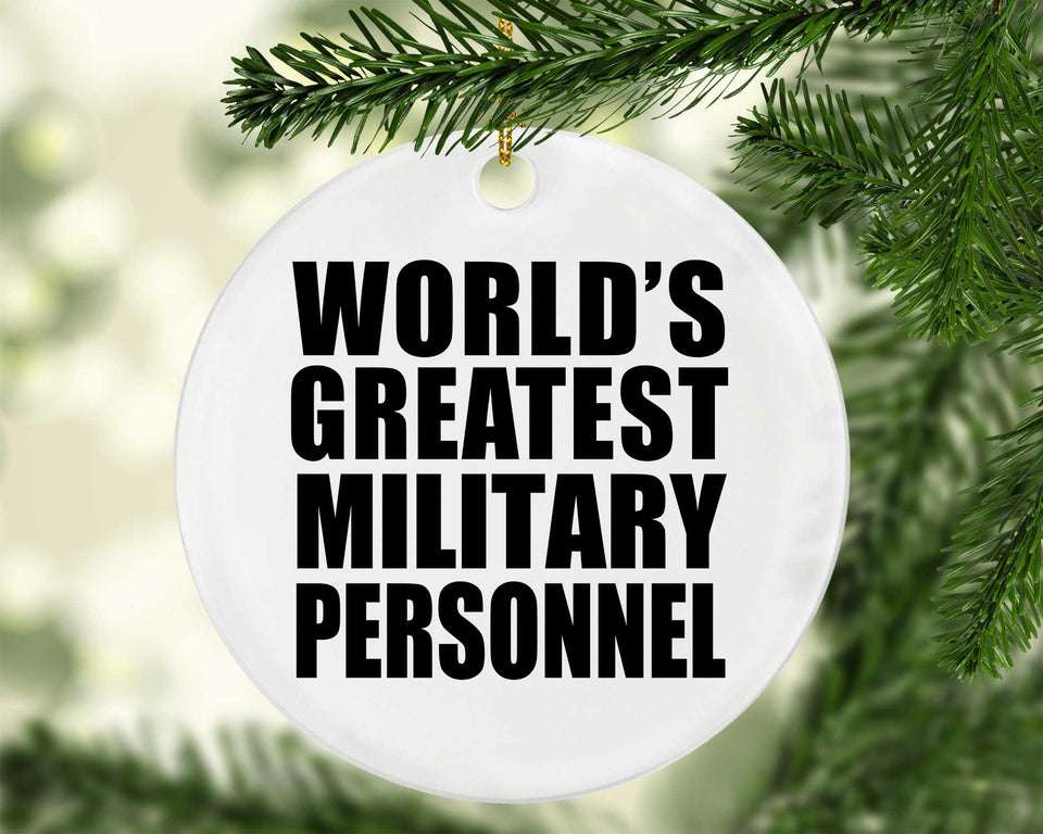 World's Greatest Military Personnel - Circle Ornament