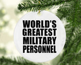 World's Greatest Military Personnel - Circle Ornament
