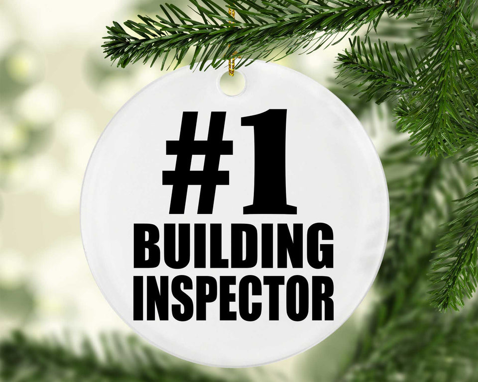 Number One #1 Building Inspector - Circle Ornament
