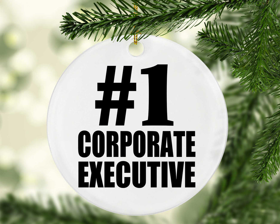 Number One #1 Corporate Executive - Circle Ornament