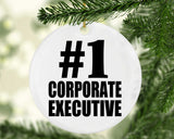 Number One #1 Corporate Executive - Circle Ornament
