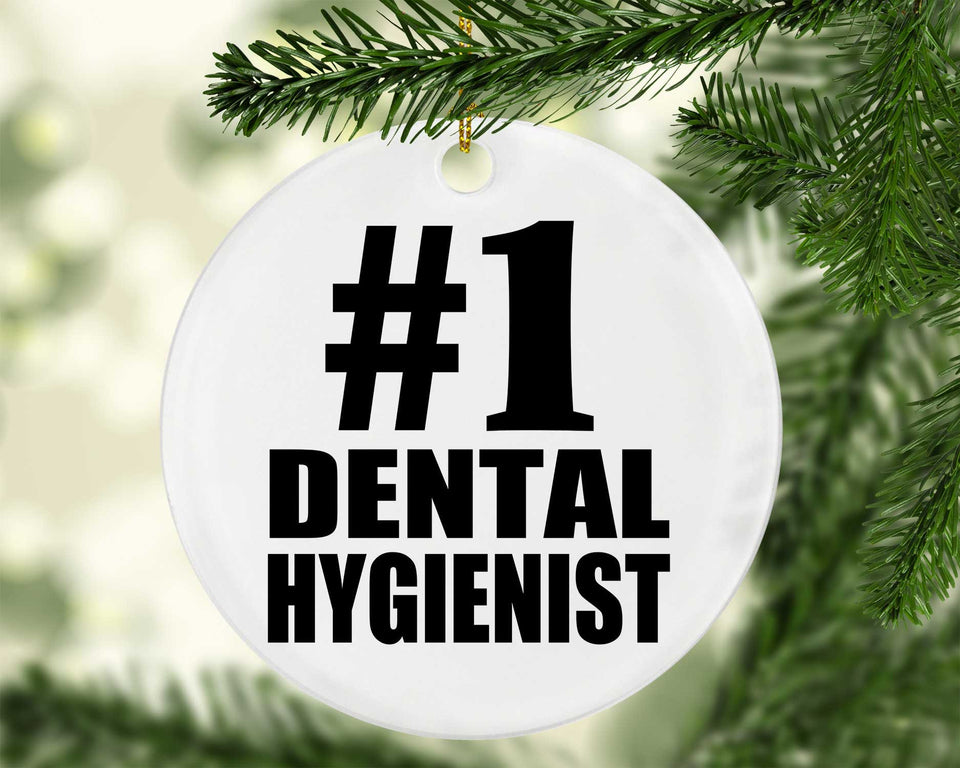 Number One #1 Dental Hygienist - Circle Ornament