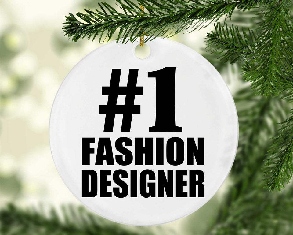 Number One #1 Fashion Designer - Circle Ornament