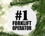 Number One #1 Forklift Operator - Circle Ornament