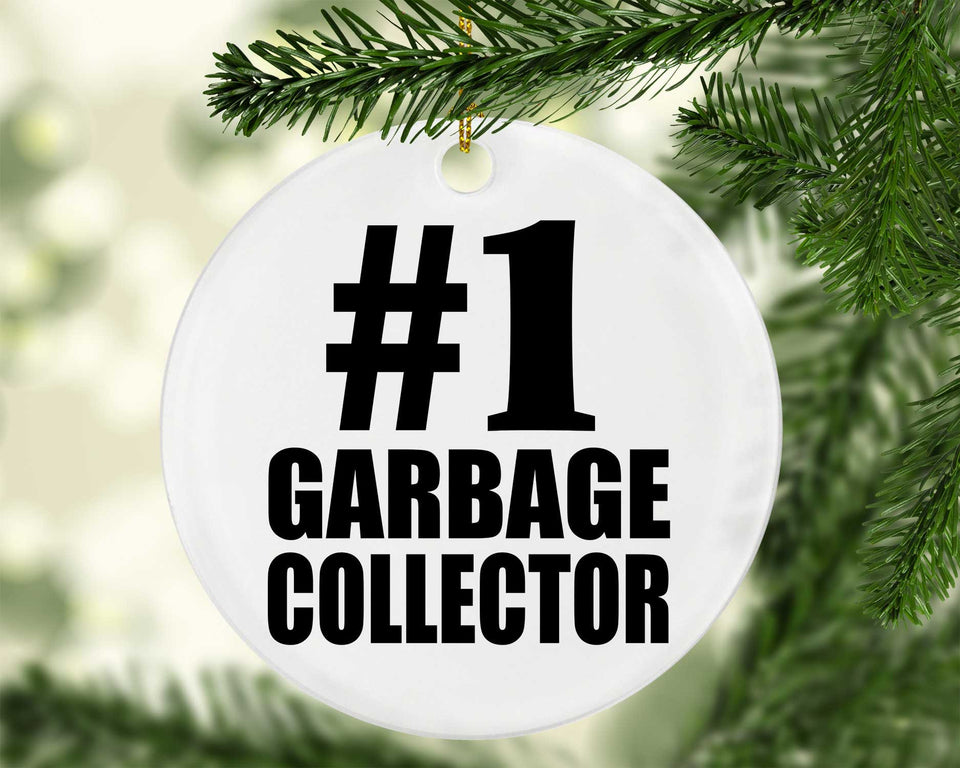 Number One #1 Garbage Collector - Circle Ornament