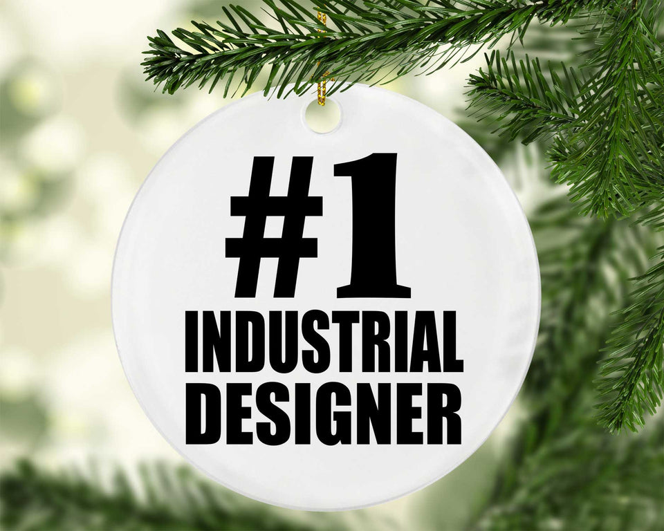 Number One #1 Industrial Designer - Circle Ornament