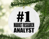 Number One #1 Market Research Analyst - Circle Ornament