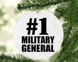 Number One #1 Military General - Circle Ornament