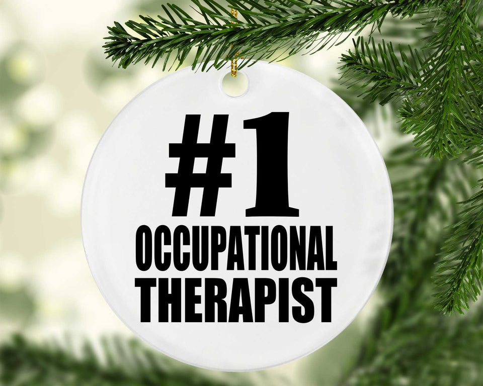 Number One #1 Occupational Therapist - Circle Ornament