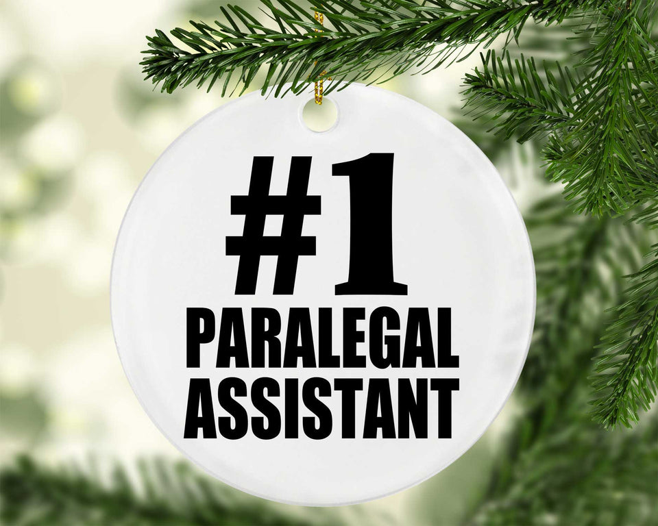Number One #1 Paralegal Assistant - Circle Ornament